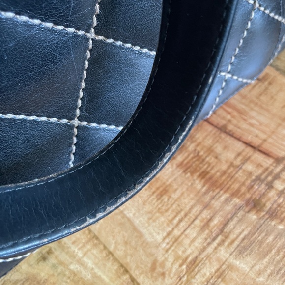 CHANEL Wild Stitch Calfskin Leather Handbag Purse - Picture 15 of 16